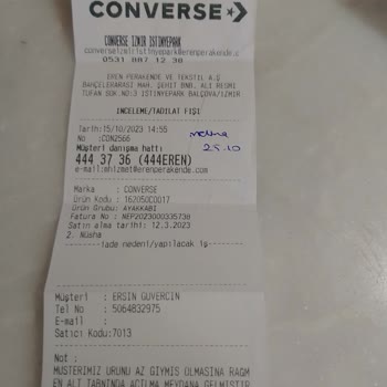 Converse Ayakkabı Açıldı 6 Ayda