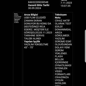 TCL 55P615 USB 4K Oynatmıyor