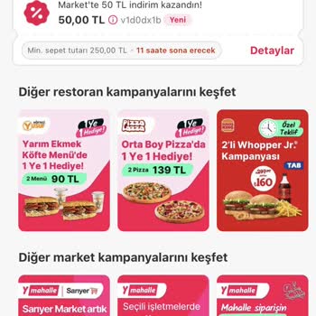Yemeksepeti Market Verilen Kuponun Yok Olması