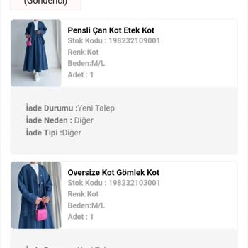 Moda Ala Butik Para İadesi Yapılmıyor