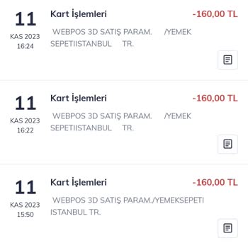 Yemeksepeti Karttan Fazla Para Çekti