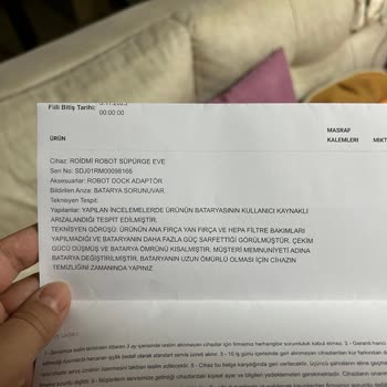 Roidmi Teknik Servis Hatası