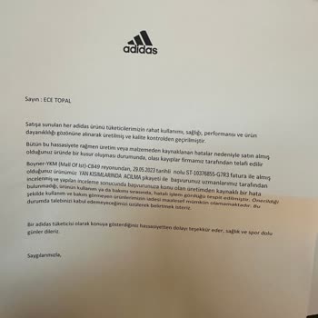 Adidas Çocuk Ayakkabı Şikayeti