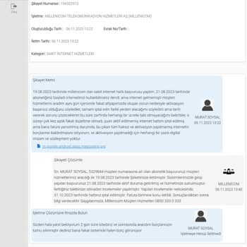 Millenicom Pişmanlıktır, Millenicom Pişmanlıktır