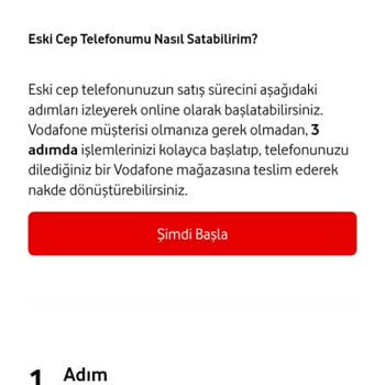 Vodafone Telefonunu Sat 24 Saatte Nakde Dönüştür Sorunu Hk.