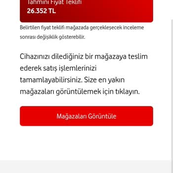 Vodafone Telefonunu Sat 24 Saatte Nakde Dönüştür Sorunu Hk.