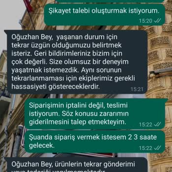 A101 "kapıda Yoktunuz" Diyerek Sipariş İptali