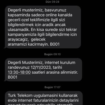 Türk Telekom Kurulum Verdiği Randevuya Personellerinin Teşrif Etmedi