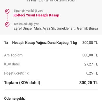 Yemek Sepeti Şikayet