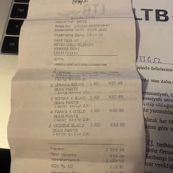 LTB Outlet Ürününü Kabul Etmiyor. İncelensin