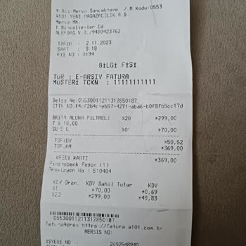 A101' Deki Ürünlerin Barkodda Farklı Tutar Kasa Da Farkı Tutar Olması