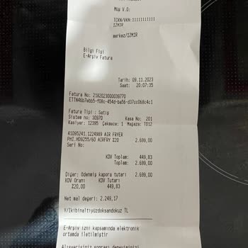 Media Markt Gelmeyen Airfryer Ürün