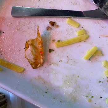 Marmara Park Greensalads Restoranında Tabaktan Çıkan Cisim