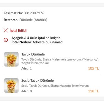 Trendyol Yüksek Tutarlı Siparişim Kayboldu!