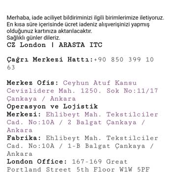Cz London Ayakkabı Firması 3 Aydır Ürün İadesi Yapılmadı