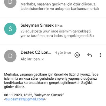 Cz London Ayakkabı Firması 3 Aydır Ürün İadesi Yapılmadı