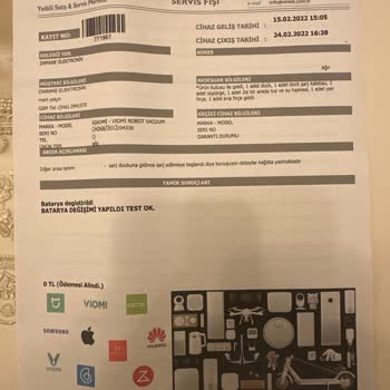 Xiaomi - Viomi V3 Robot Süpürge '' Şarj Edilmeye Başlanıyor'' Diyor