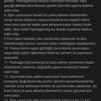 Pashagaming Oyun İçi Kazancımın Haksızca Silinmesi