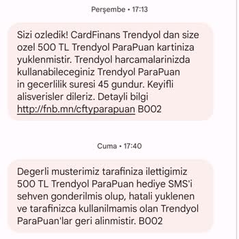 QNB Finansbank Trendyol 500 TL ParaPuan