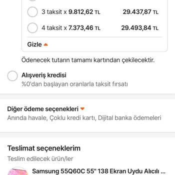 Yapı Kredi Bankası World Mobilde Görünen Taksit Kampanyasının Yapılmaması Hk.
