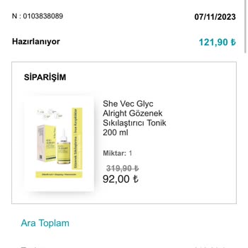 Watsons Kargo Süreci Sipariş Yollanmadı