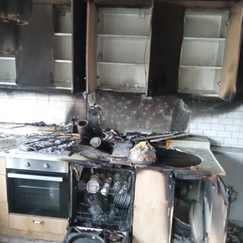 Garantili Vestel Marka Bulaşık Makinesi Yangın Çıkardı