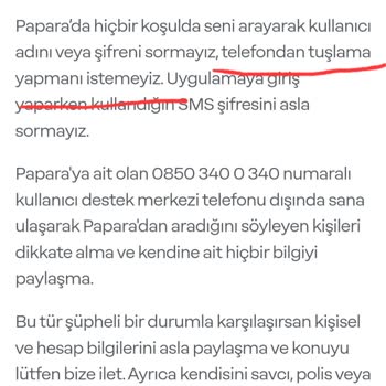 P*****a Müşteri Hesap Bilgi Çelişkisi
