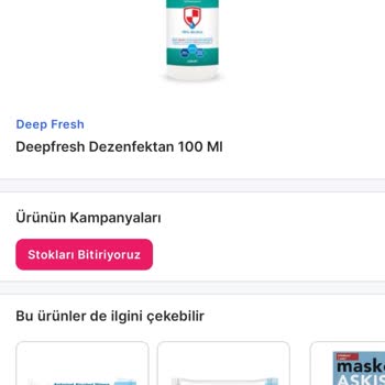 Migros Stoğu Olan Ürün İptali