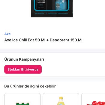 Migros Stoğu Olan Ürün İptali