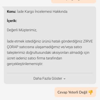 Trendyol İade Kodları Karıştırılmış