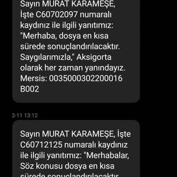 Aksigorta Eksik Evrak Var Diyerek Oyalıyor