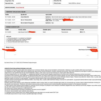 Servis Foni Kombi Bakım Ücreti Ve Servis Ücreti