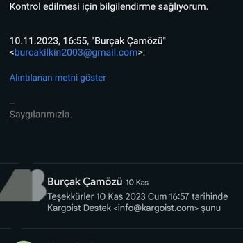 Asil Kargo Sipariş Teslim Edilmemesi
