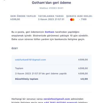 Yapı Kredi Bankası İadem Hesabıma Geçmedi