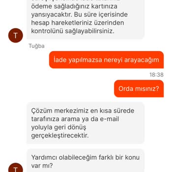 Migros Ücreti Ödenen İptal Edilip Parası İade Edilmeyen Sipariş.