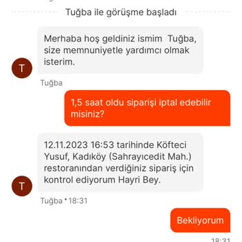 Migros Ücreti Ödenen İptal Edilip Parası İade Edilmeyen Sipariş.