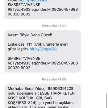 Vivense Aylarca Bekletilip İptal Edilen Ürün