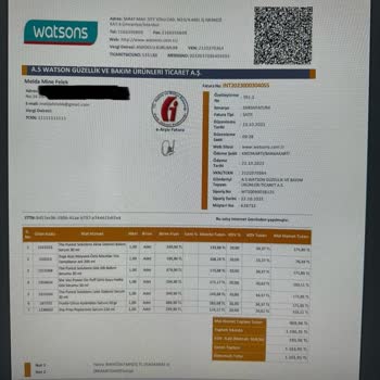 Watsons Üzerinden Yaptığım Alışverişin Ücret İadesinin Yapılmaması