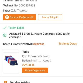 Trendyol Satıcısı Zulu Ticaret Bizimle Dalga Geçiyor!