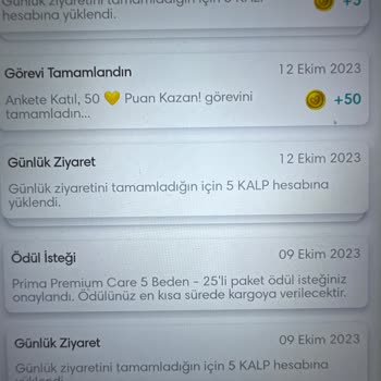 Prima Ödül İsteği Gelmedi