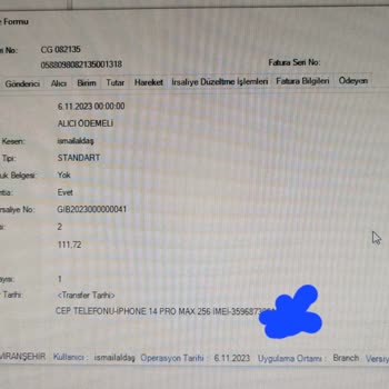 Aras Kargo Firması Mağduriyetimin Var