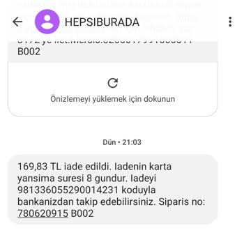 Hepsiburada Kargom Bana Teslim Edilmeden İadeye Düştü Bilgim Yok