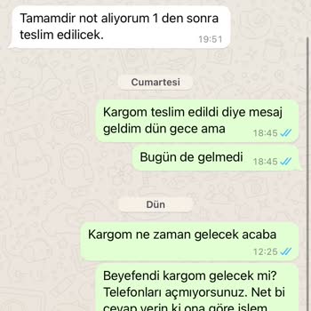Kargoist (Silivri) Kargoları Getirmiyor