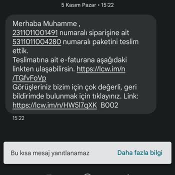 LC Waikiki Kayıp Ya Da Kargo İhmali