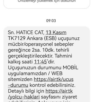 Anadolu Jet Rötar Yüzünden Mağdur Kalmamız