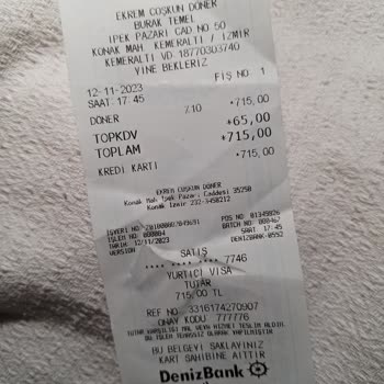 Ekrem Coşkun Döner Yemekte Böcek Çıktı