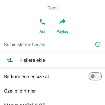 WhatsApp Bilinmeyen Telefon Numarası
