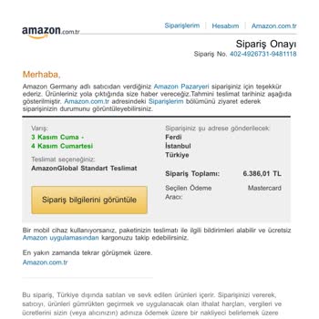 Amazon Ürün Teslimatında Gecikme