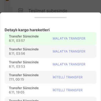 Aras Kargo Malatya Beydağı Şubesi Teslim Etmiyor