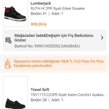 FLO Ayakkabı Yanlış Ürün Gönderdiler.